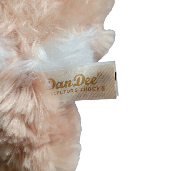 Dan Dee Easter Bunny 8 in Plush Rabbit Brown White Bow Spring Stuffed Animal Toy - Picture 4 of 6